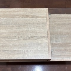 座卓　ローテーブル ガラス センターテーブル オーク調 ベガコーポレーション Aloisの画像