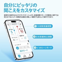 【新品未使用品】集音器 Bluetooth5.3 ワイヤレスイヤホン型 高齢者向け ノイズキャンセル の画像