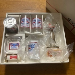 希少品！サントリー　Budweiser グラスセット　未使用品！の画像
