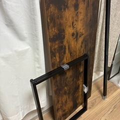 ニトリ◇デスクNステイン120BR◇ミドルブラウン◇机◇作業台の画像