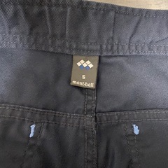 【 mont-bell】ネイビー ワイドパンツ 裾幅約20cmの画像