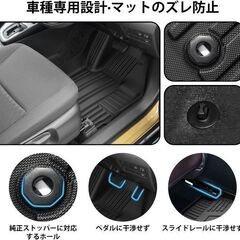 未使用 社外品 ヤリスYARIS 3D フロアマット フルセット TPE素材 耐汚れ防水滑り止めの画像