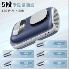 【新品未使用】ウエストファン 扇風機 ネイビーの画像