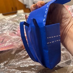 折り紙で作ったランドセルの画像