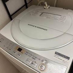 8/20〜シャープ 6kg 全自動洗濯機 ES-GE6C-W 2019年製 SHARP【洗濯機】の画像