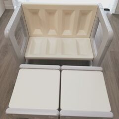 お値下げしました:-)❀長く使えるキッズデスク、椅子の画像