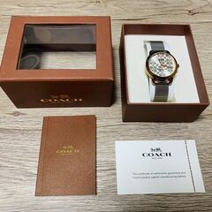 【美品・配送メイン】COACH コーチ 腕時計 レディース 箱付き 中古未使用の画像