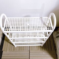 M527 4段収納 シューズラック プラスチックラック  シューズボックスの画像