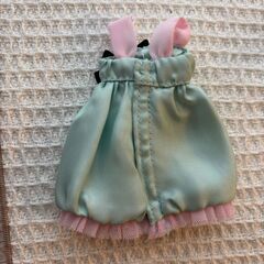 ノースリーブワンピースエメラルドグリーン♡夏の帽子とお洋服リカちゃんりかちゃんママバービーちゃんエリーちゃんの画像