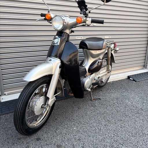 4151.リトルカブ50 社外マフラー付属バッテリー新品、キャブOH