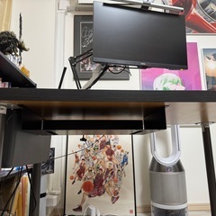 【無料】IKEA デスク　黒　幅100×奥行60×高さ74　の画像