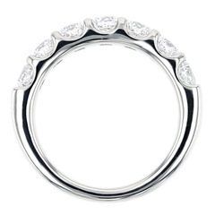 新品・未使用　3Excellent ハート＆キューピット1.36ct タイヤモンド エタニティリングの画像