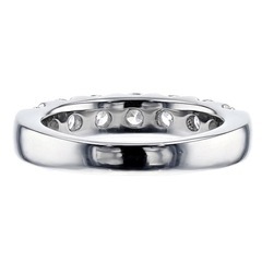 新品・未使用　3Excellent ハート＆キューピット1.36ct タイヤモンド エタニティリングの画像
