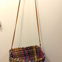 手作り小物入れカゴの画像