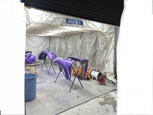 塗装ブース　メリット　スクリュー型　スクリーン交換