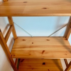 無印良品 パイン材 ユニットシェルフ 奥行26cm 幅58cm 中 美品の画像