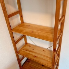 無印良品 パイン材 ユニットシェルフ 奥行26cm 幅58cm 中 美品の画像