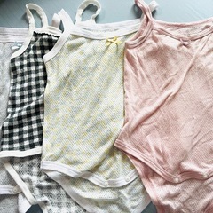 女児　キャミソール　半袖　シャツ　80.90cm ロンパースの画像