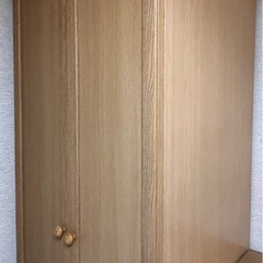 【美品 　8/8に処分してしまいます】 木製クローゼット ワードローブ ロッカーの画像
