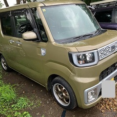 ダイハツ　平成２６年　ウェイク　ターボ　Ｘ　ＳＡ　カーキ　４ＷＤ　ＡＴ　車検令和７年１２月　夏タイヤ新品　札幌の画像