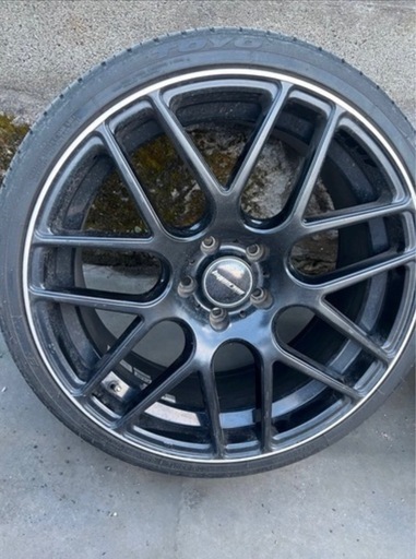 19インチ9.5J.8.5J タイヤホイール4本ハイペリオン良好品！