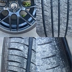 19インチ9.5J.8.5J タイヤホイール4本ハイペリオン良好品！の画像