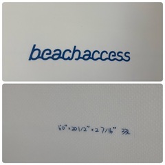 【平塚】2025/6月購入 サーフィン
　ビーチアクセス6’0″ ツインフィン　リーシュ付き　ソフトボード　サーフボードの画像