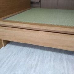 札幌市近郊の方限定！送料無料！ニトリ セミダブル収納付き畳みベッドの画像