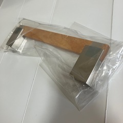 カワジュン　タオルレール　新品未使用　サテンニッケル+ライトブラウン　SE-051 定価9,240円の画像