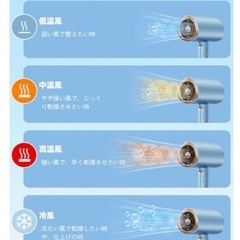 【新品】ヘアドライヤー 大風量 速乾 折り畳み 高濃度マイナスイオン 3段階温度調節の画像
