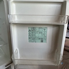 2019年製 パナソニック製ノンフロン冷凍冷蔵庫「NR-B14BW-W形」の画像