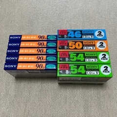 昭和レトロSONYカセットテープ／ノーマル90分／メタル8本SET超レア現状品‼️の画像