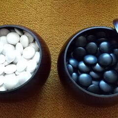 任天堂 プラスチック碁器付碁石 菊 特上★自宅まで取りに来て頂ける方限定で★の画像