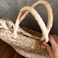 カゴバッグ　トートバッグの画像