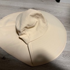  【新品】UVカット帽子／ベージュ（未使用）の画像