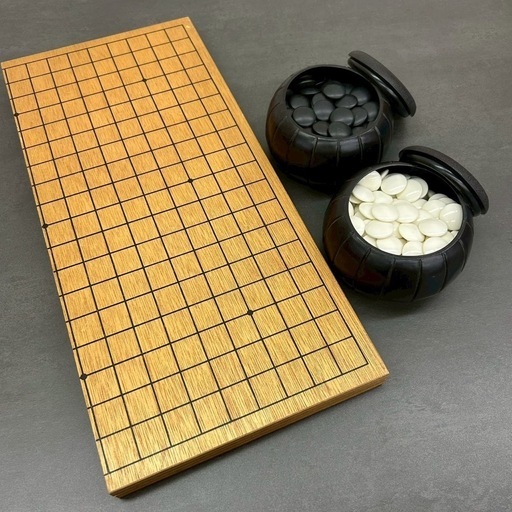碁盤 碁石セット 折畳式 (しん) 神立の囲碁、将棋、麻雀の中古