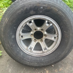 値下げ　265/70R16 16インチ　アルミホイール付き夏タイヤ4本セット WEDS ADVENTURE KEELER TACTICS 6穴 PCD139.7の画像