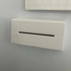 【募集中】ideaco  WALL ティッシュケースウォール 壁掛けティッシュケース ホワイトの画像