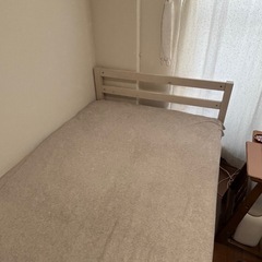 シングルベッド　マットレス付きの画像