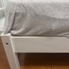 シングルベッド　マットレス付きの画像