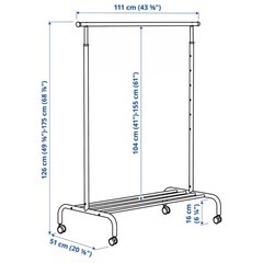 ハンガーラック　IKEAの画像