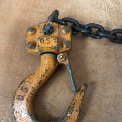 北海道旭川市直接取引歓迎 KITO キトー チェーンブロック 1/2 C1F-701 0.5t 500kg 現状品 動作問題なし 錆ありの画像