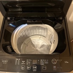洗濯機　5.5kg 4ヶ月使用　8/8日迄で引っ越し先に持って行きます
の画像