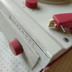 NATIONAL レコードプレーヤー ホワイト/ピンクの画像