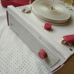 NATIONAL レコードプレーヤー ホワイト/ピンクの画像
