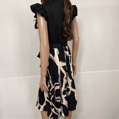 あげます！デザイン柄ロングワンピース✨️/Ｌの画像