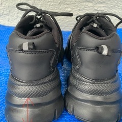 厚底スニーカー 24cm ブラックの画像