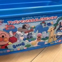 アンパンマン ブロックラボ アンパンマンとなかよしどうぶつバケツの画像