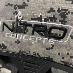 NITRO/ナイトロ S300 デジタルカモフラージュ ゲーミングチェア 135度リクライニング eスポーツ 迷彩 椅子 中古家具 店頭引取歓迎 R9864の画像