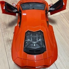 ジャンク品！オレンジのランボルギーニアヴェンタドール　車　ラジコンの画像